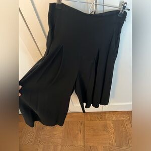 Black Rebecca Taylor Wide Leg Culottes Size 2